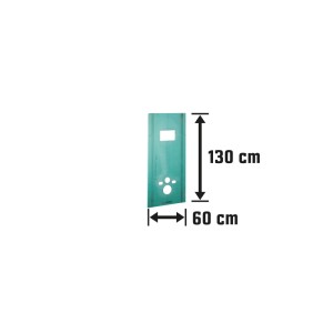 Grünes Geberit GIS Gipskarton Paneel für Wand-WC, 130x60 cm, mit Aussparungen für Anschlüsse und Spülkasten.