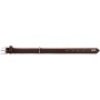 Braunes Hunter Hundehalsband Softie Deluxe aus Kunstleder, Größe XS-S, 40 cm.