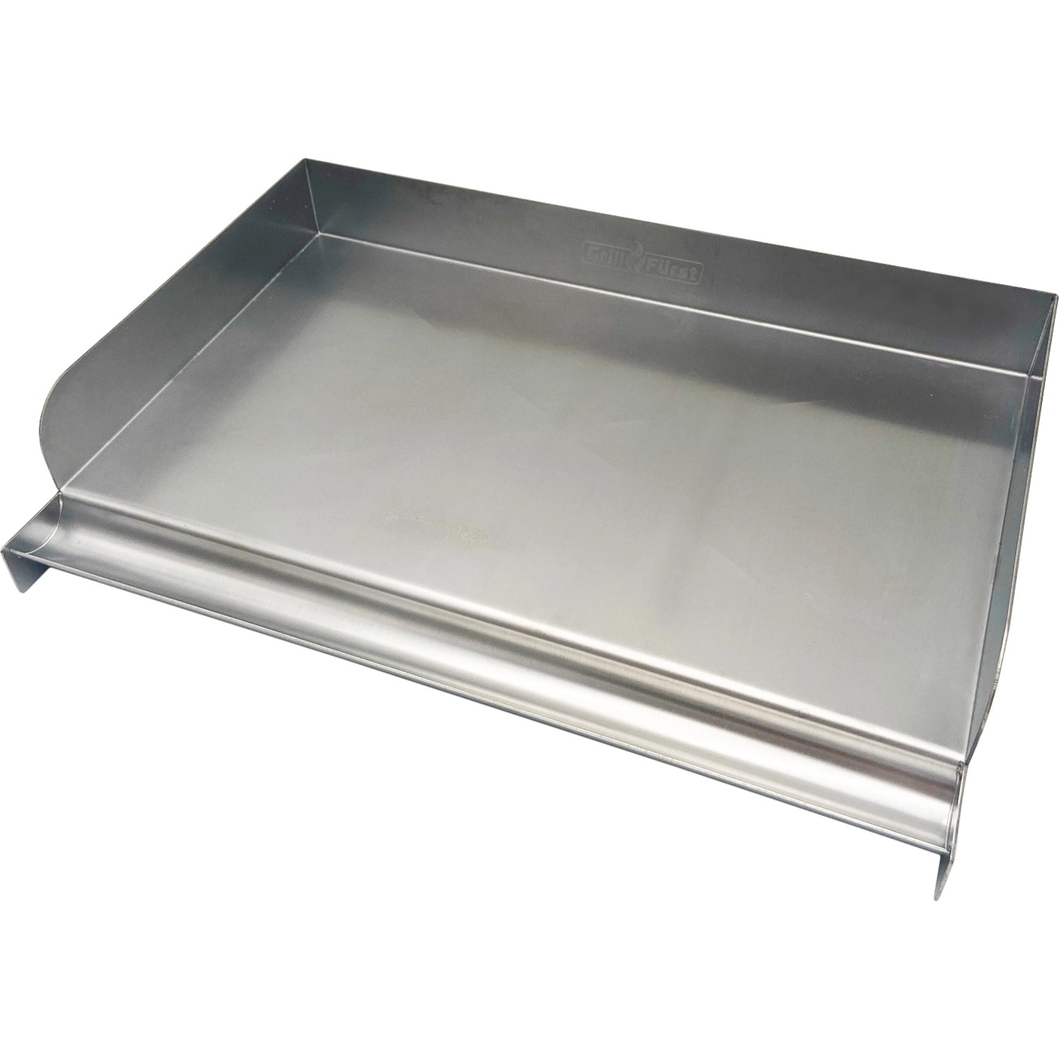 Grillfürst Edelstahl Plancha Grillplatte Hochwertige BBQ Grillfläche für Gas und Holzkohlegrill