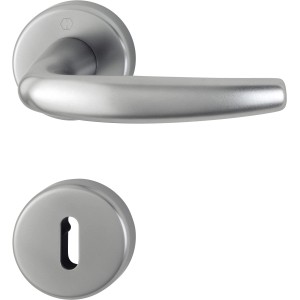 Hoppe Rosetten-Garnitur Atlanta, Alu Stahl, Türbeschlag für Innentüren.