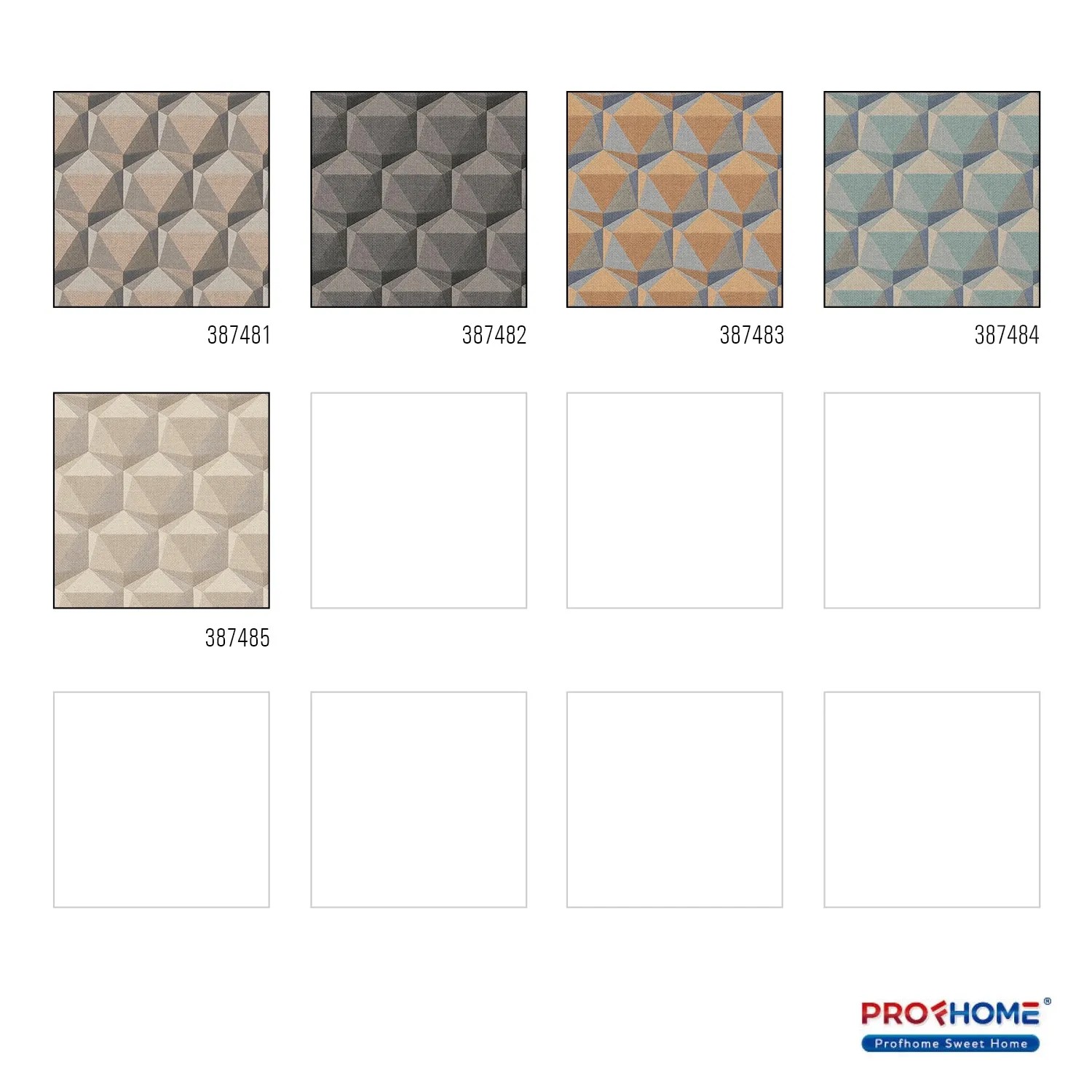 Muster der grauen Retro-Tapete PROFHOME 387482-GU mit grafischem Design.