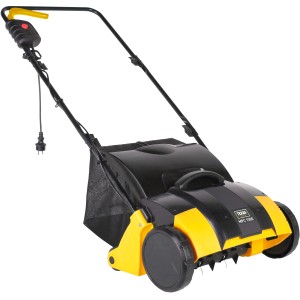 Texas Elektro-Vertikutierer MPC1300 mit Fangkorb, gelb/schwarz.