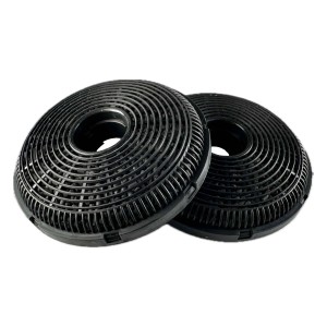 AIR2GO Aktivkohlefilter für Silverline Dunstabzugshauben, 2er-Set, Ø 16cm.