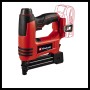 Einhell Akku-Nagler/Tacker TE-CN 18 Li Solo, rot/schwarz, ohne Akku. Akkugerät für Nägel und Klammern.