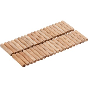 50 LUX Holzdübel, 6 mm, geriffelt, für schraubenlose Holzverbindungen.