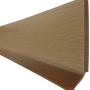 System 9 Kernsockelleiste in Buche, 60 mm hoch, für einen sauberen Wandabschluss.