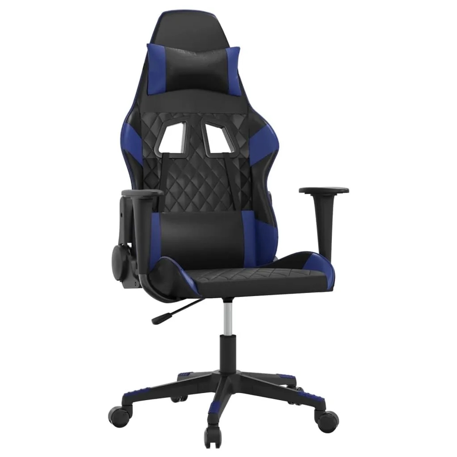 vidaXL Gaming-Stuhl Schwarz und Blau Kunstleder 3143753 günstig online kaufen