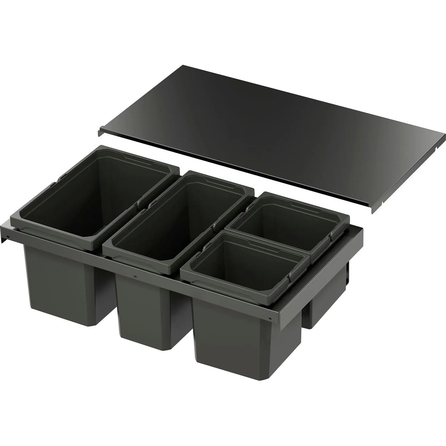 Vauth-Sagel Abfalltrennsystem Envi Flex Xs-256 Korpusbreite 800 mm 1x21, 1x16, 2x7, Lava