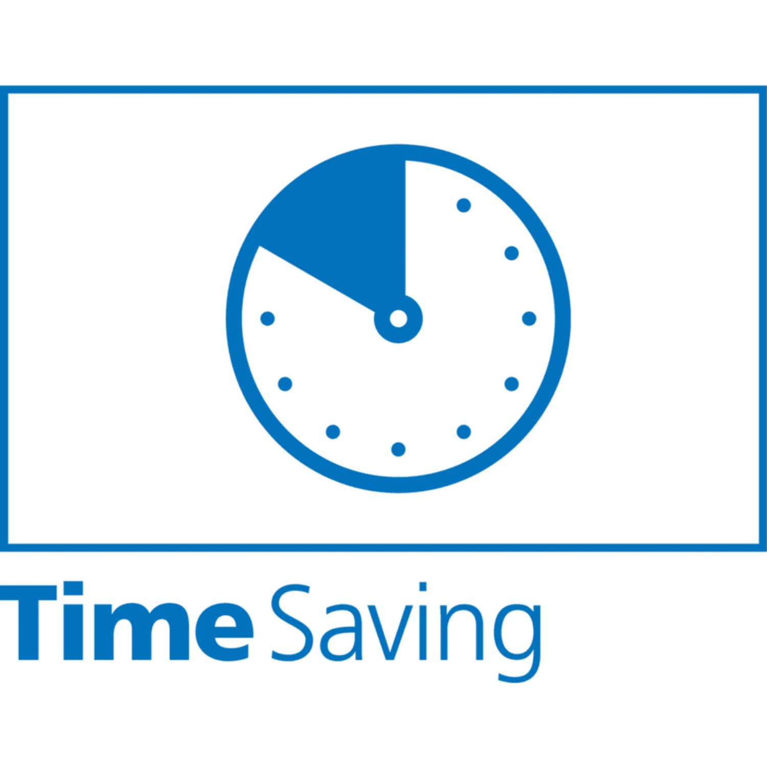 Symbol für Zeitersparnis durch Pferd Trennscheiben PSF EHT Steelox