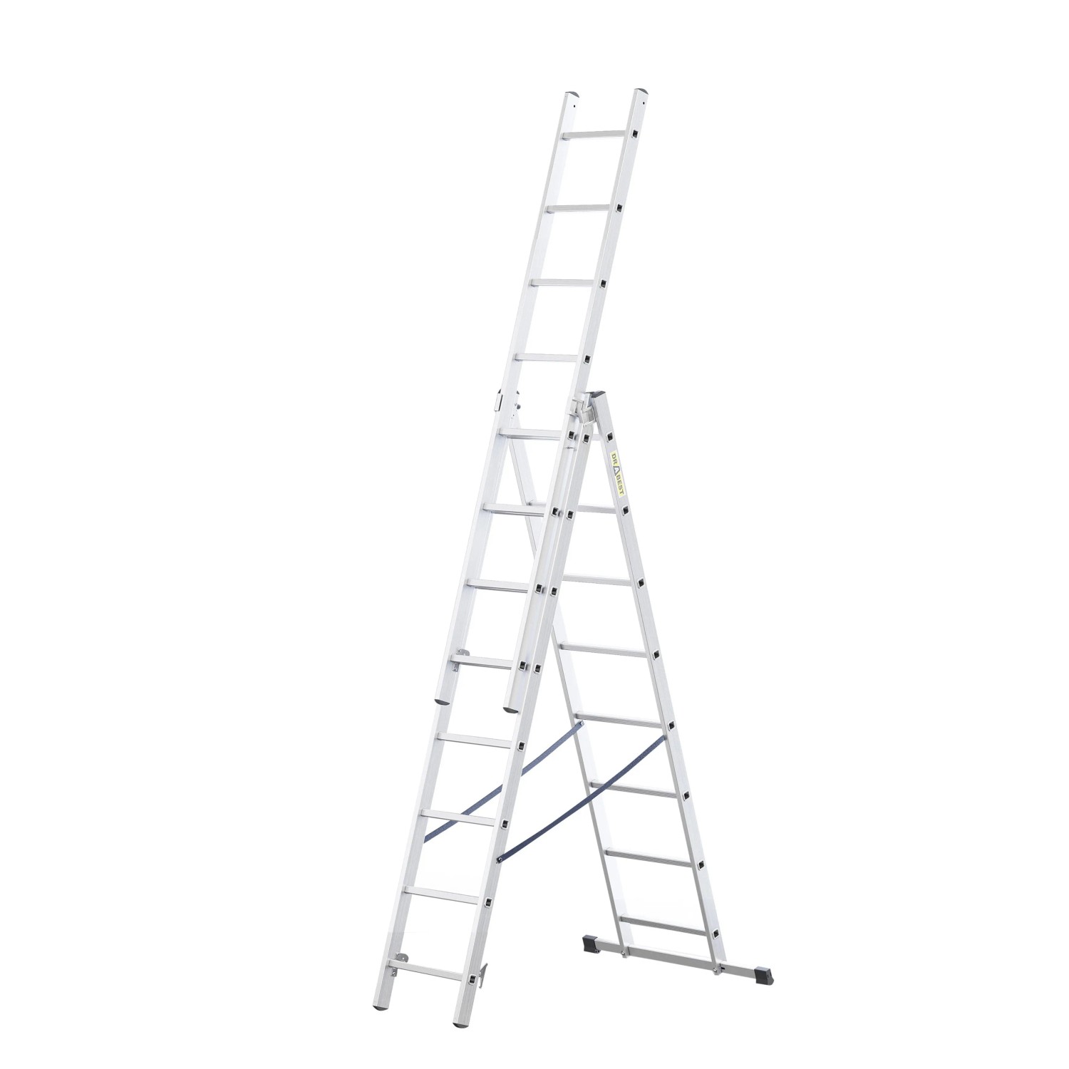 DRABEST Aluminium Multifunktionsleiter 3x8 Für Den Industriellen Einsatz 150 KG