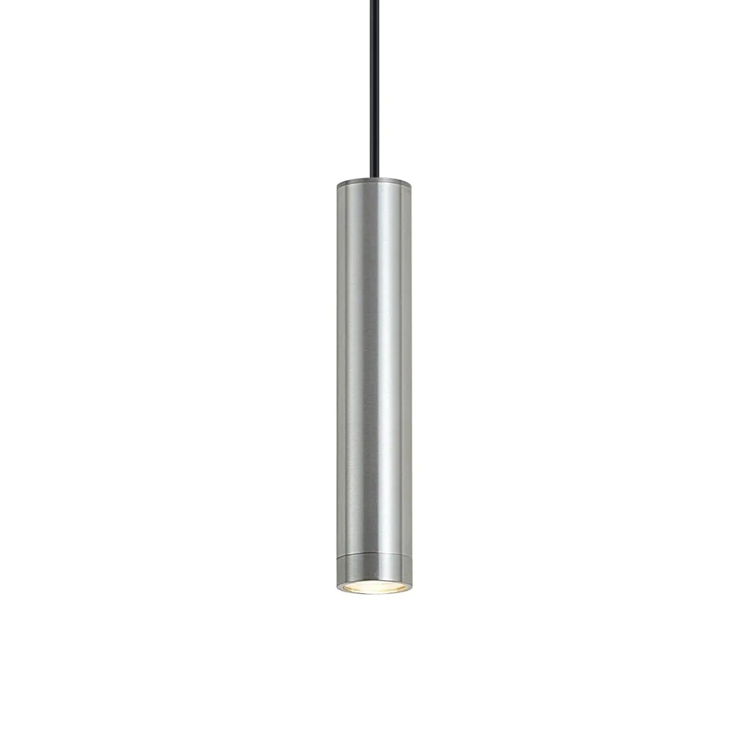 QAZQA Design Pendelleuchte Gunmetal GU10 50mm IP44 Tuba