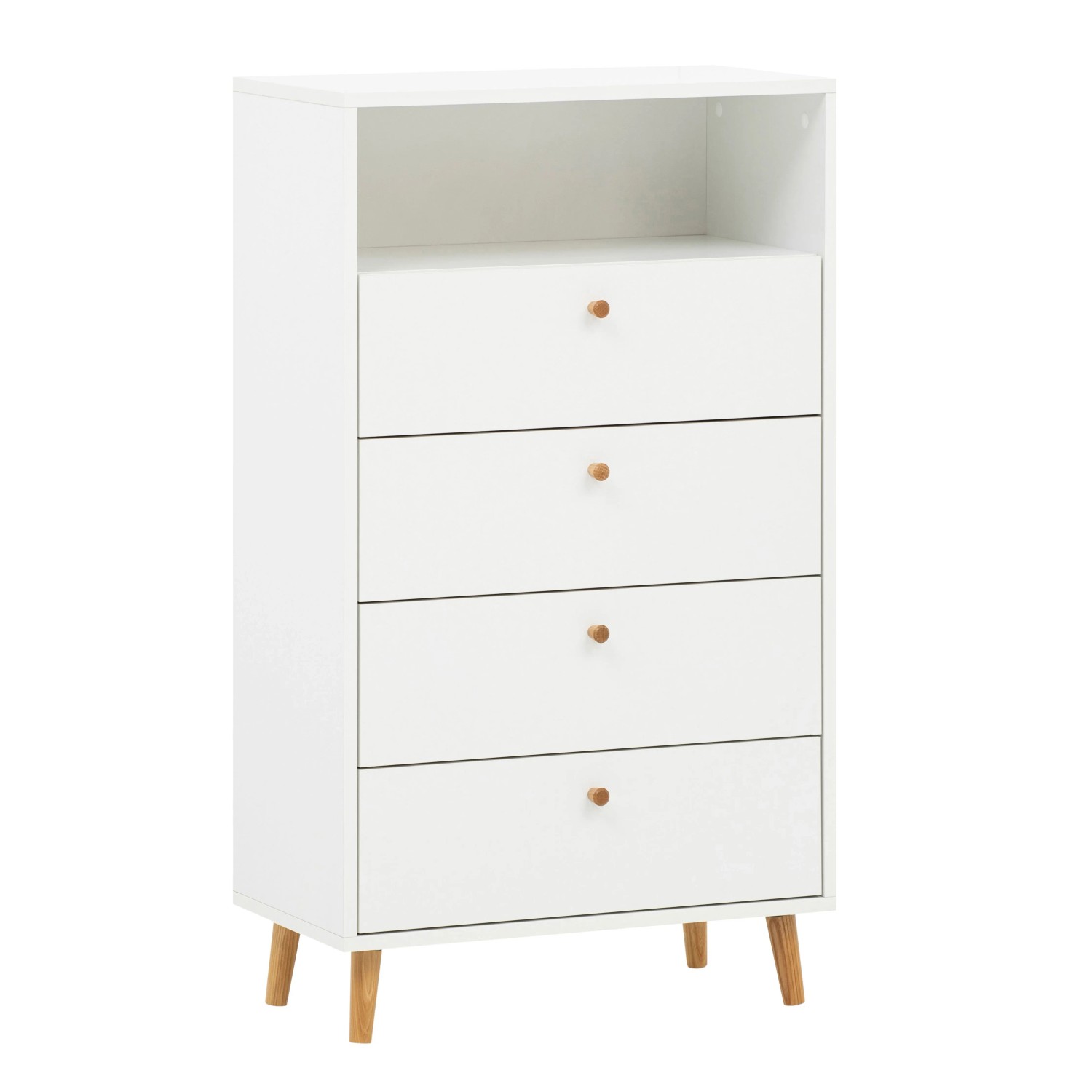Schildmeyer Highboard Bjarne HB 600 Weiß-Matt 104,4 cm x 60,2 cm x 33,05 cm