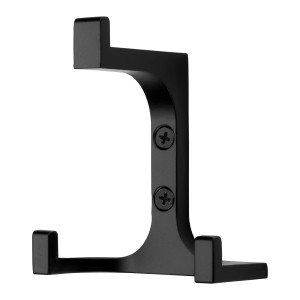 SOTECH Garderobenhaken QUADRATO Höhe 81 mm x Breite 70 mm Schwarz Matt Aus Zinkdruckguss