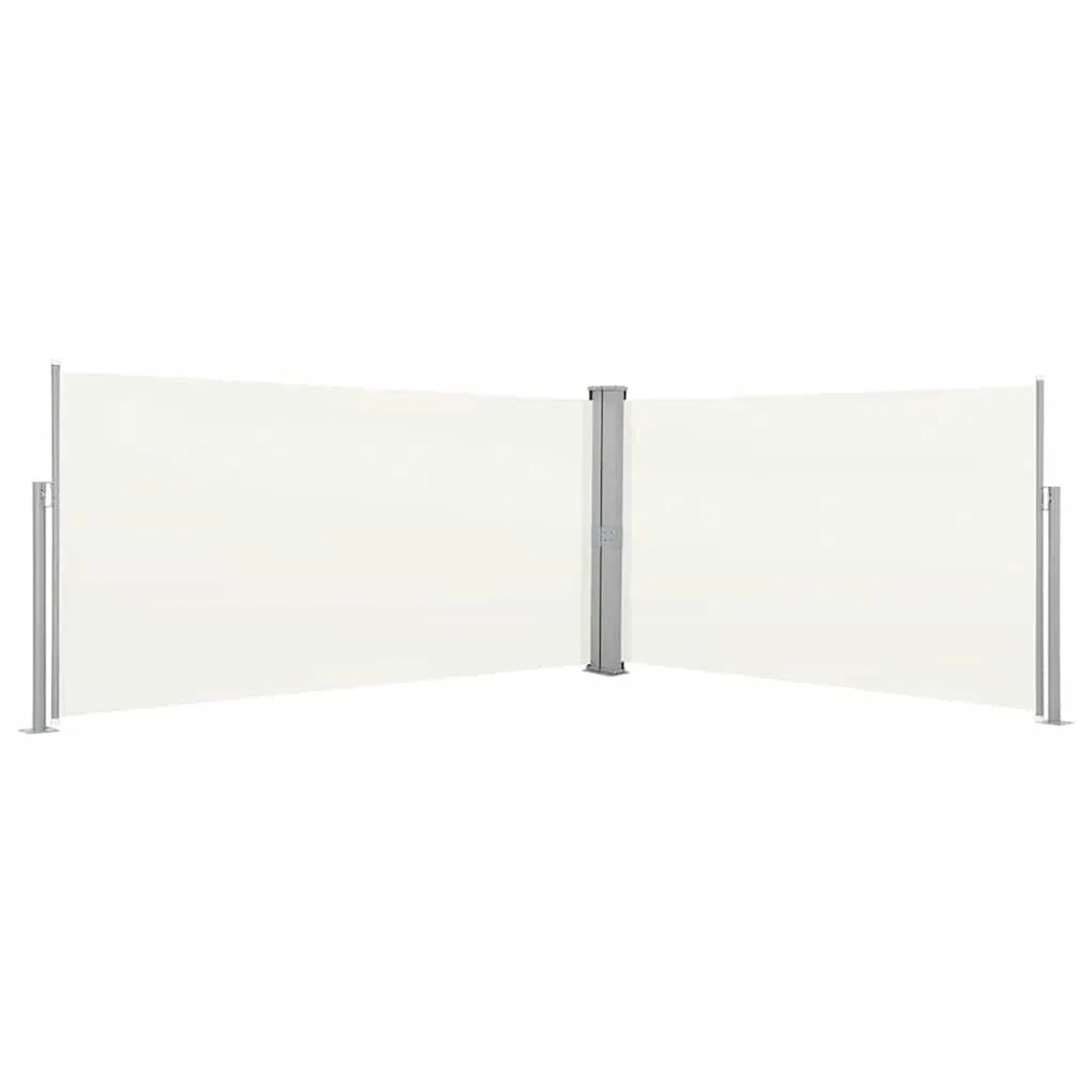 vidaXL Ausziehbare Seitenmarkise 160x600 cm Creme 42179