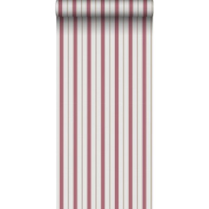 Sanders & Sanders Tapete Streifen Rot und Beige 53 cm x 10.05 m
