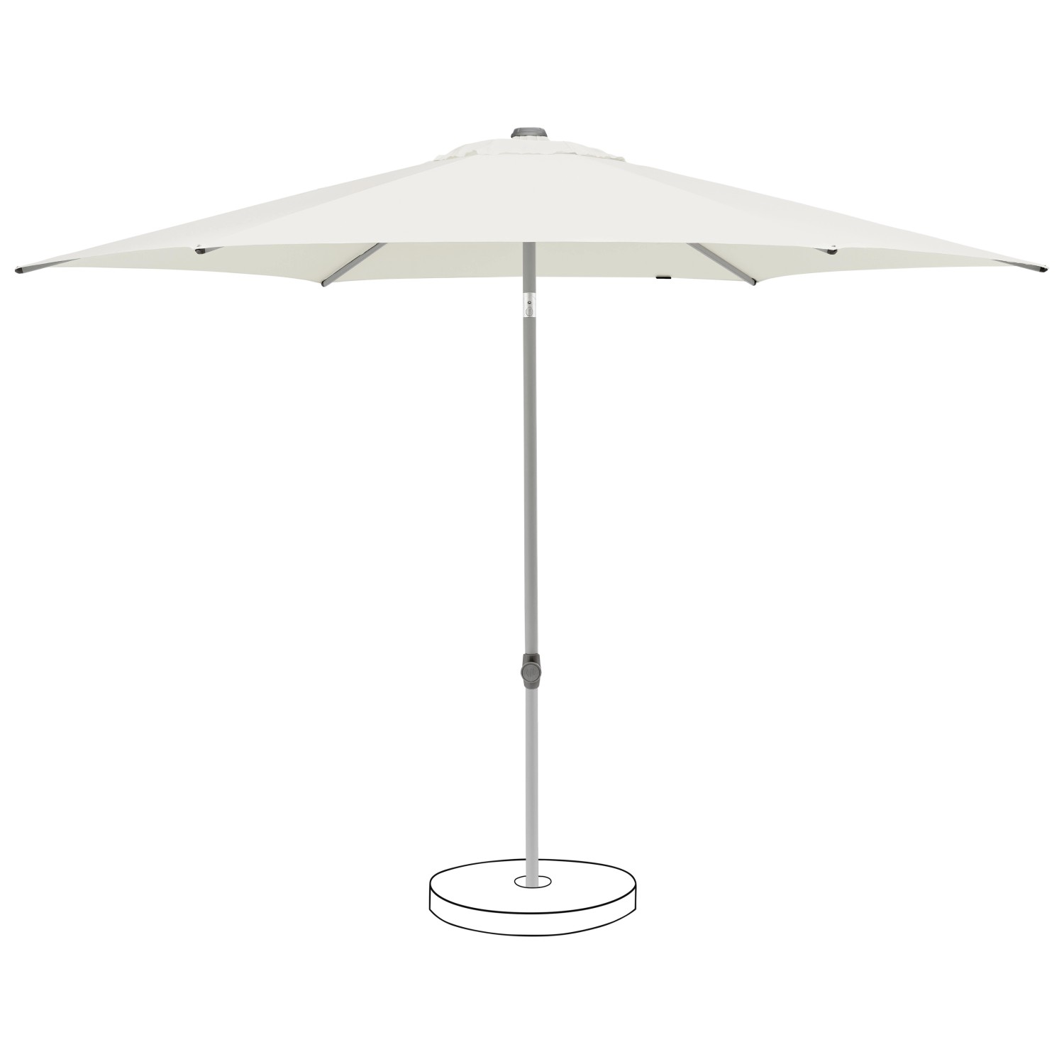 Suncomfort by Glatz Marktschirm Sand mit Handöffner günstig online kaufen