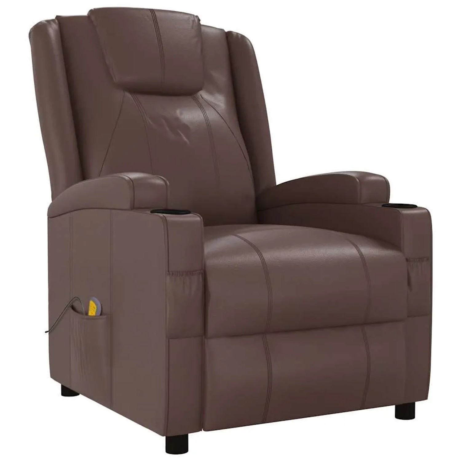 vidaXL Massagesessel Braun Kunstleder 321313