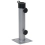 vidaXL Sonnenschirmständer für Ø38/48 mm Mast Silbern Stahl 4003374