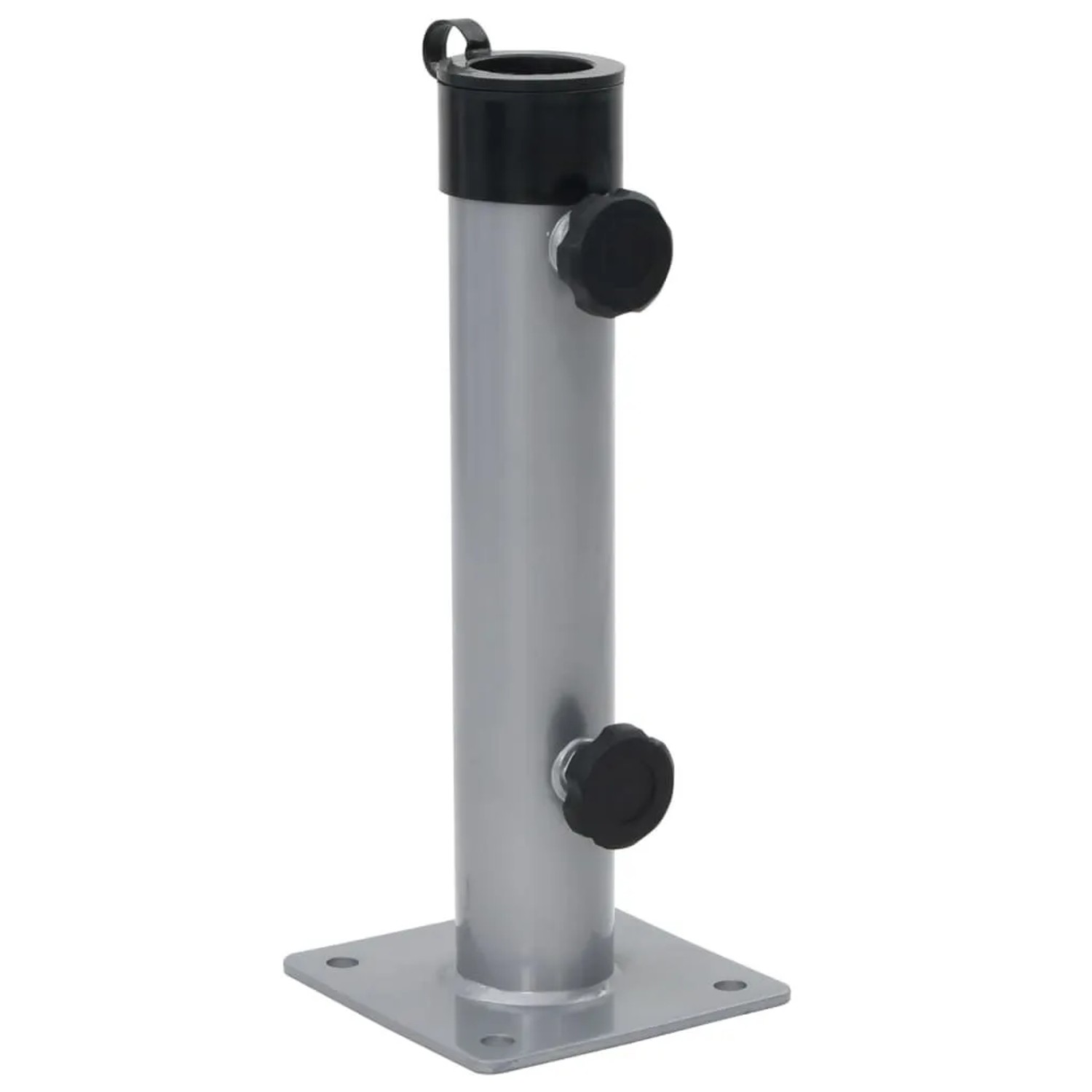 vidaXL Sonnenschirmständer für Ø38/48 mm Mast Silbern Stahl 4003374