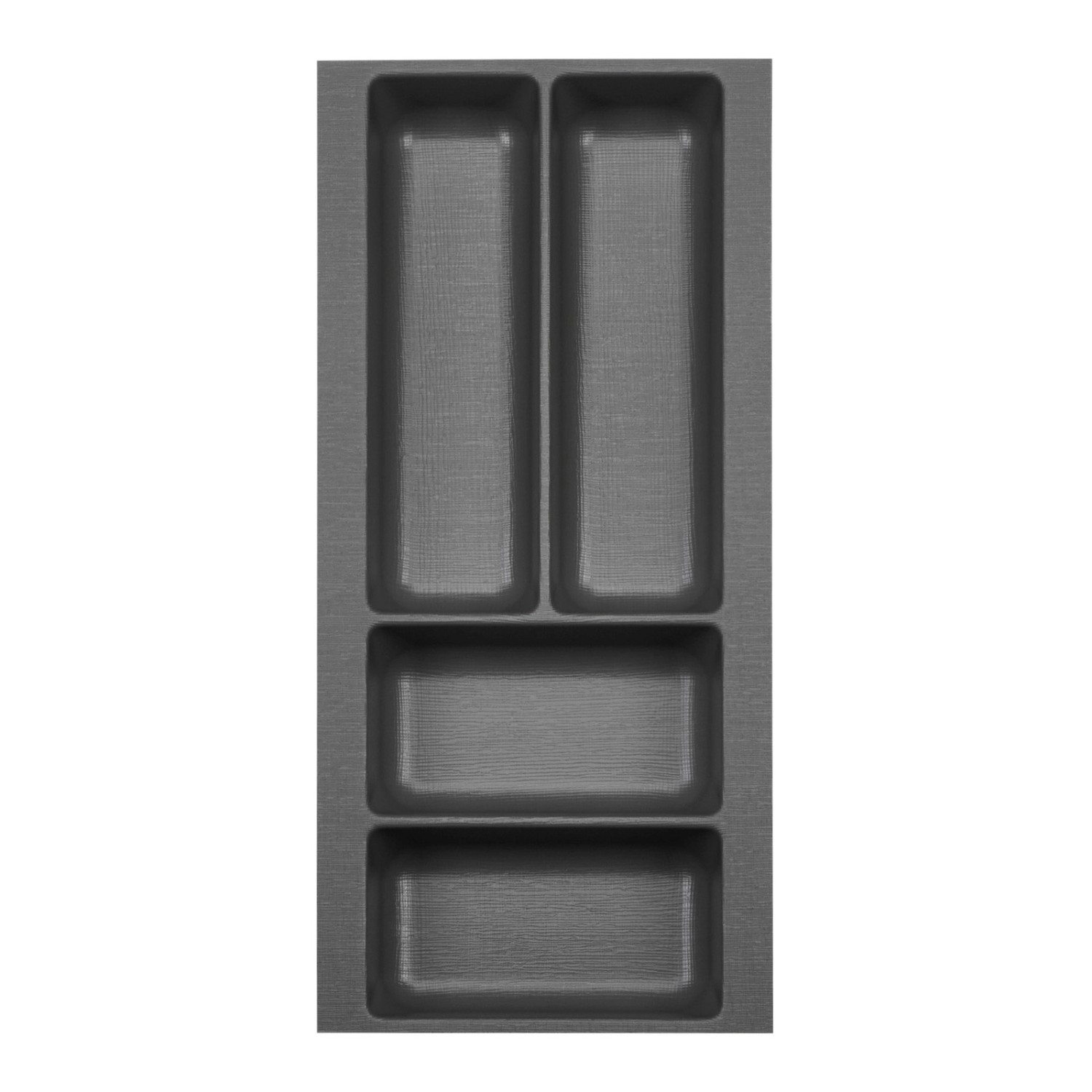SOTECH ORGA-BOX-2 Besteckeinsatz Tiefe 462 mm Höhe 50,5 mm Für Nobilia Küchen Canvas Struktur Anthrazit Breite 209 mm