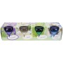 HS Candle Duftkerzen Selection, 4er Mix Floral: Lavendel, Jasmin, Aloe Vera, Cotton Fresh.