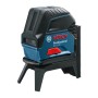 Bosch Professional GCL 2-50 Kreuzlinienlaser mit LR6 Empfänger auf Stativ.