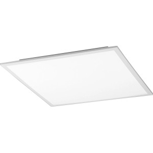 Weißes, dimmbares LED-Panel FLAT 45x45 cm von Just Light für Deckenmontage.