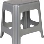 Ok Maxi-Hocker, 42 cm, Light Silver. Vielseitiger Tritthocker für Haushalt & Werkstatt.