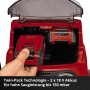 Einhell Akku-Nass-Trockensauger: Detailaufnahme der Power X-Change Akkus im Akkufach.