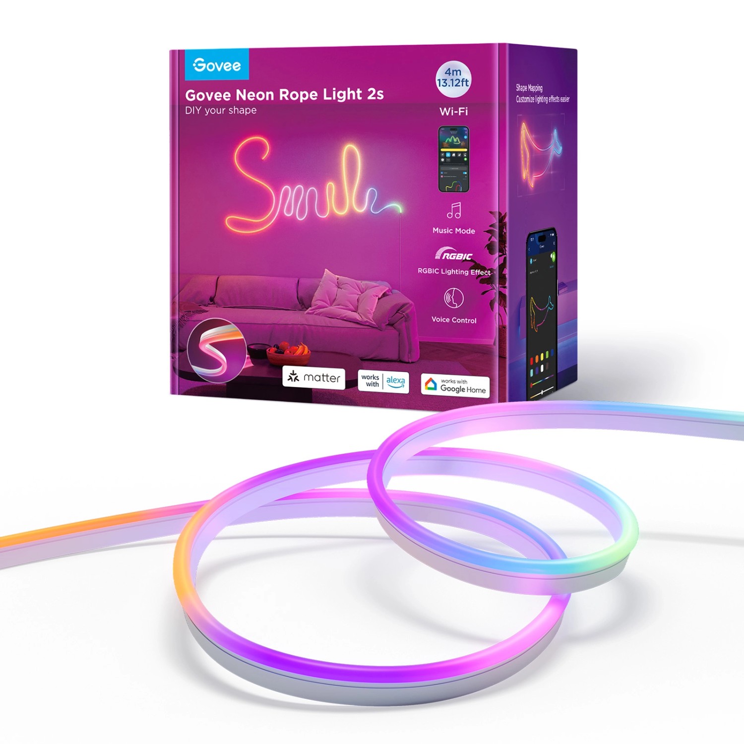 Govee Neonlichtschlauch H61D4-W 2 Weiß günstig online kaufen