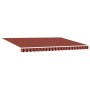 vidaXL Einziehbare Markise, orange-braun gestreift, 450x300 cm, ideal für Terrasse & Balkon.