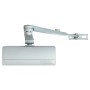 ABUS Türschließer AC5023 S in Silber, mit rechteckigem Gehäuse und Gelenkarm für Türsicherung.