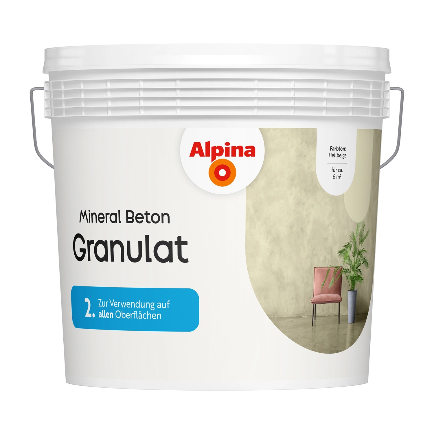 Alpina Granulat Mineral Beton Hellbeige 6 kg