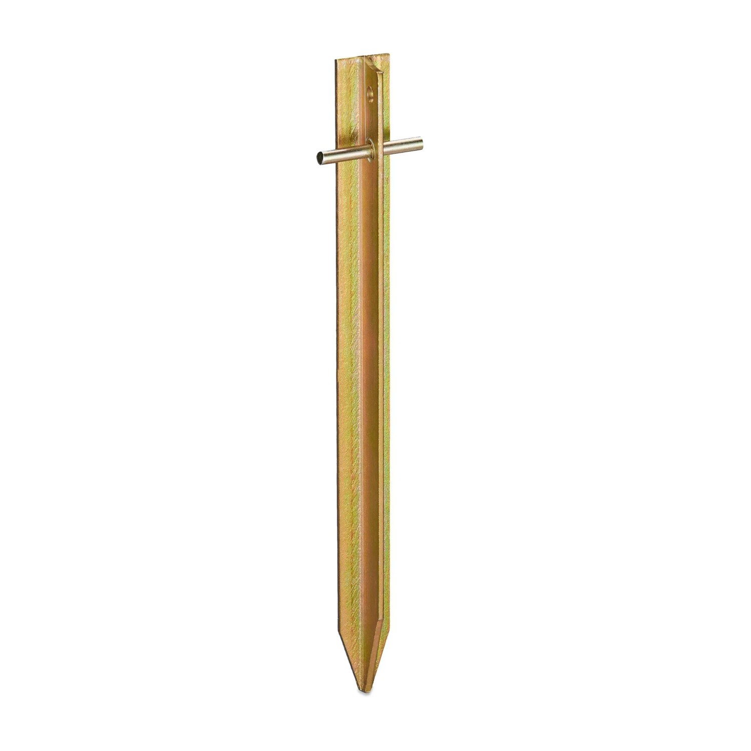 Relaxdays Zeltheringe 4er Set Stahl Gold Schlagfest 30 cm x 4,5 cm x 2,5 cm 1,2 kg