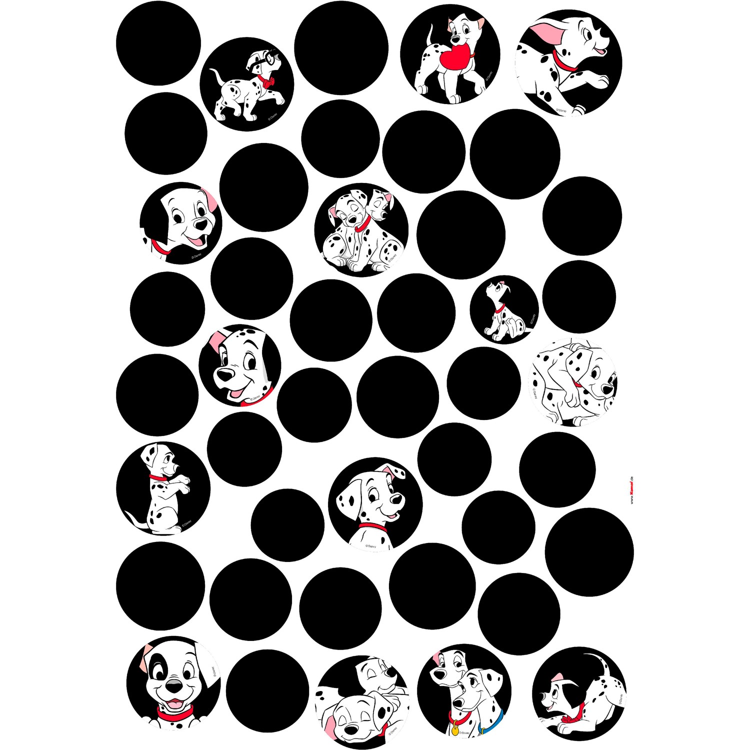Komar Deko-Sticker 101 Dalmatiner Dots 50 cm x 70 cm kaufen bei OBI