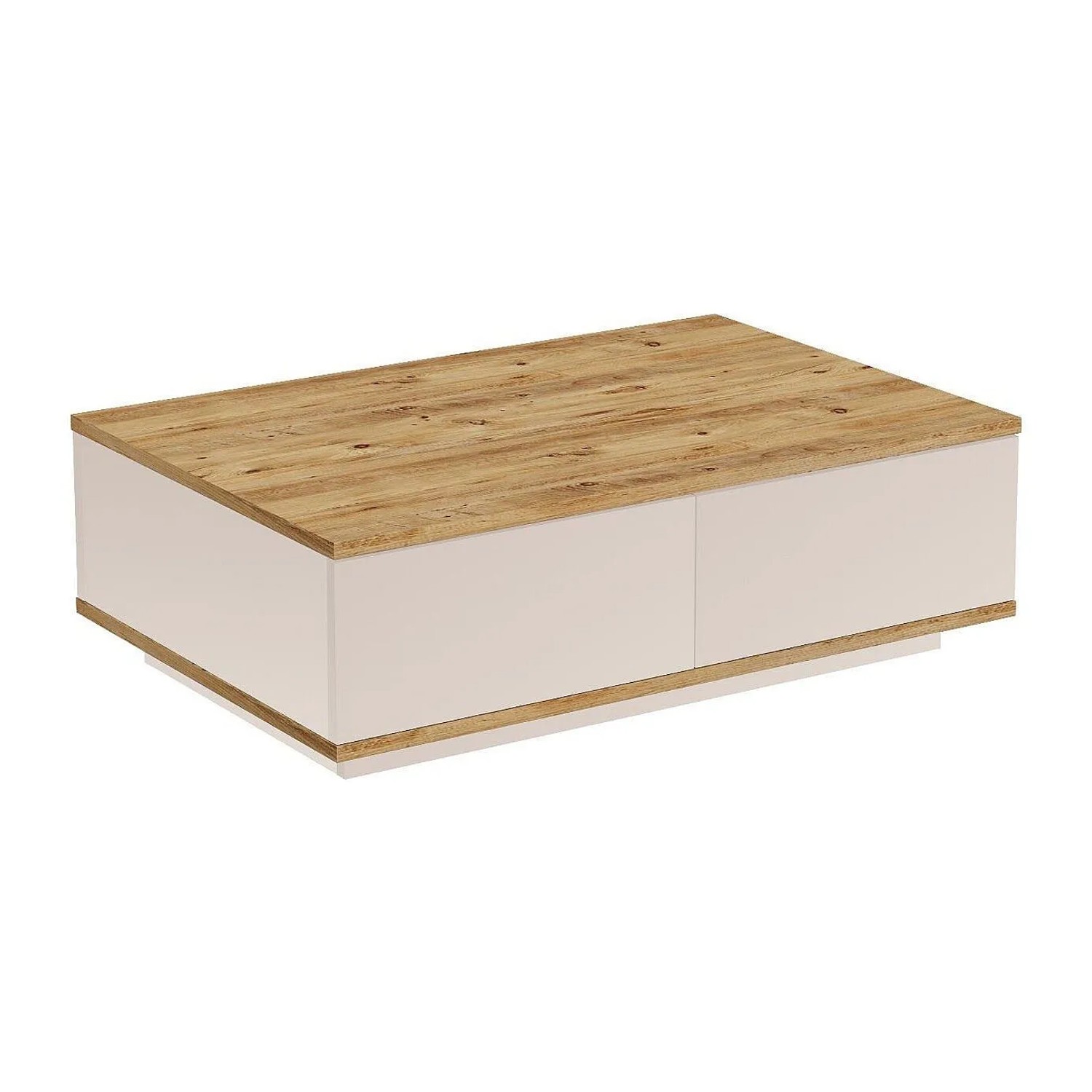 Vente-unique Couchtisch Lotula Beige  Naturfarben Hell 90 cm