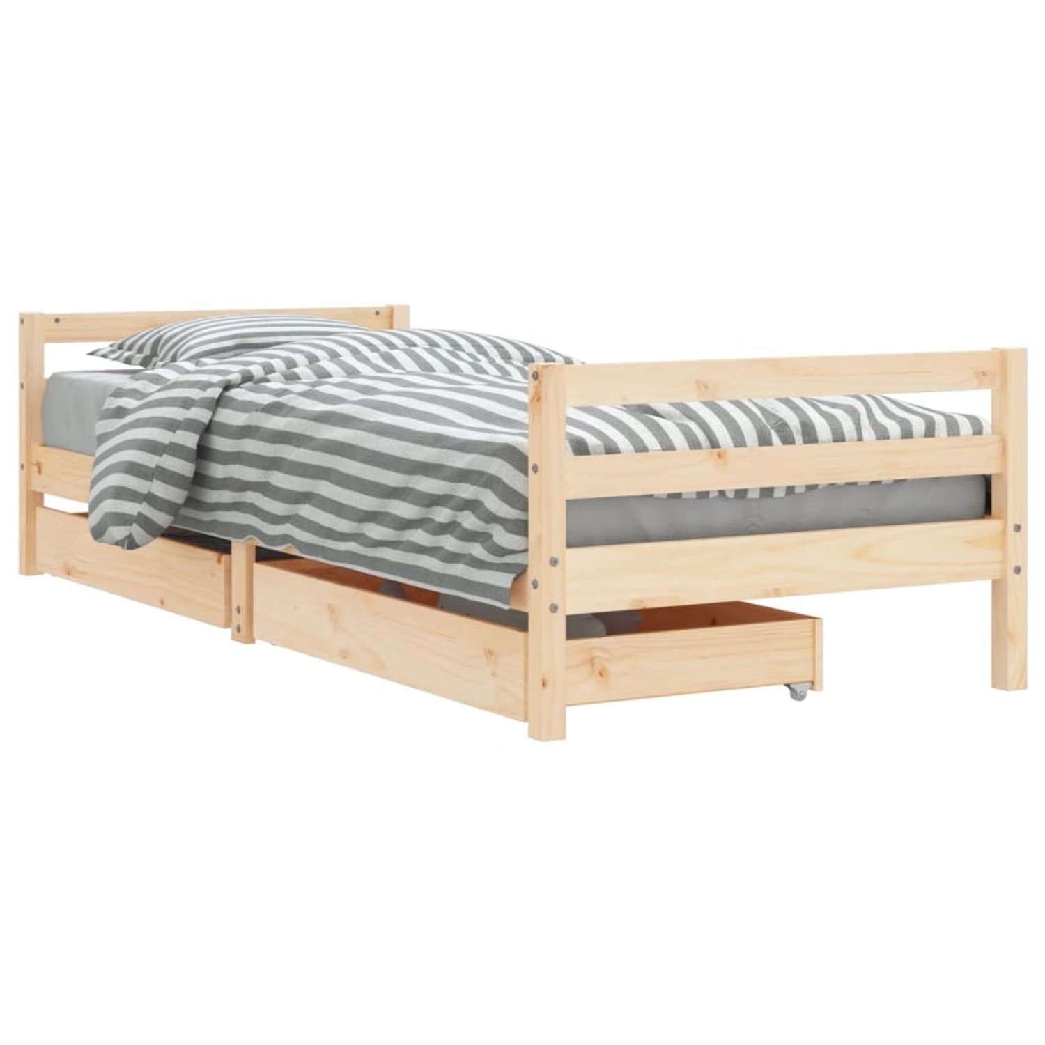 vidaXL Kinderbett mit Schubladen 90x200 cm Massivholz Kiefer 834438 günstig online kaufen