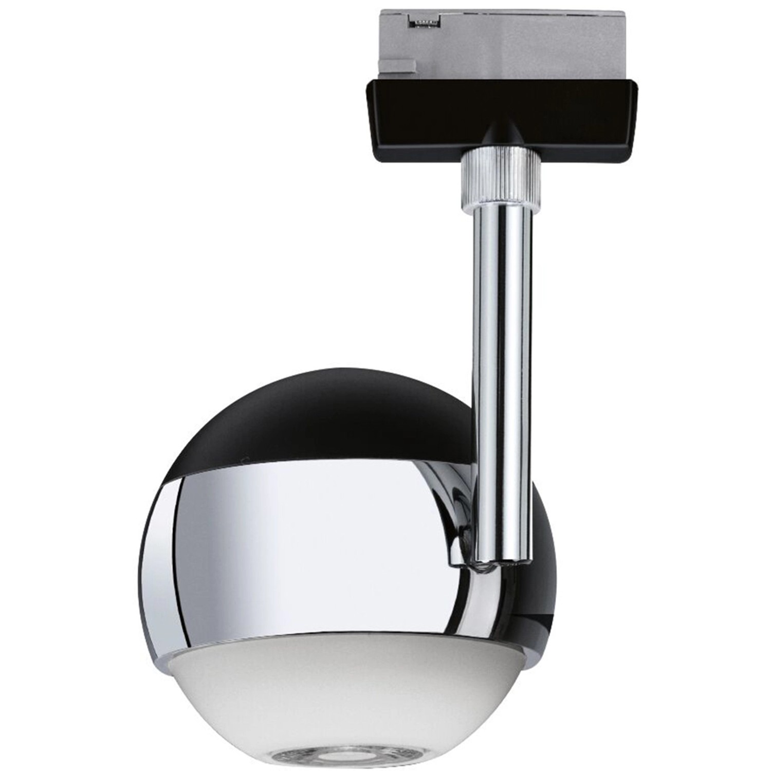 Paulmann Urail LED Spot Capsule II, dimmbar, 6W, schwarz matt/chrom. Schienensystem-Spot.