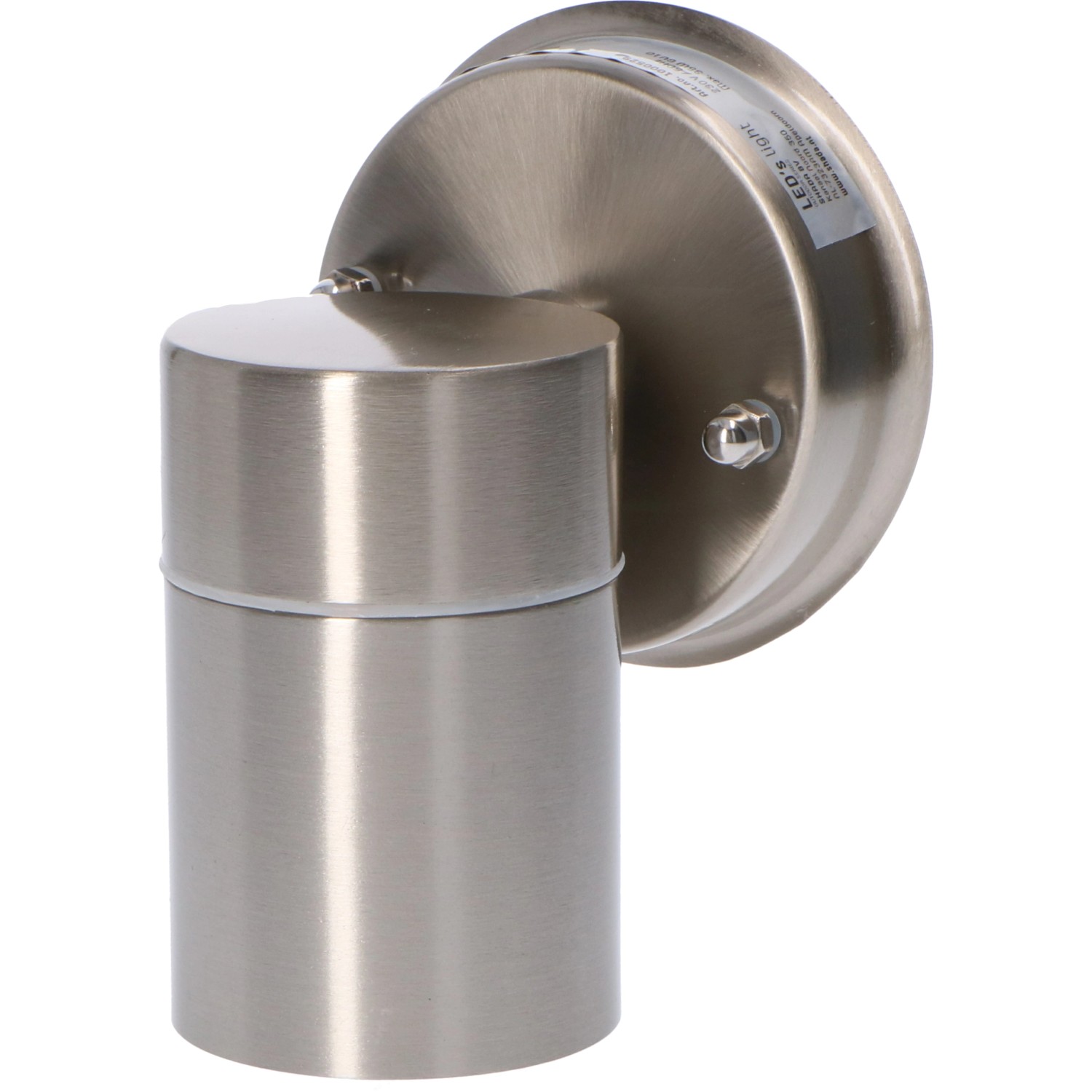 Runde LED`s light Außenwandleuchte aus Edelstahl, 1-flammig.