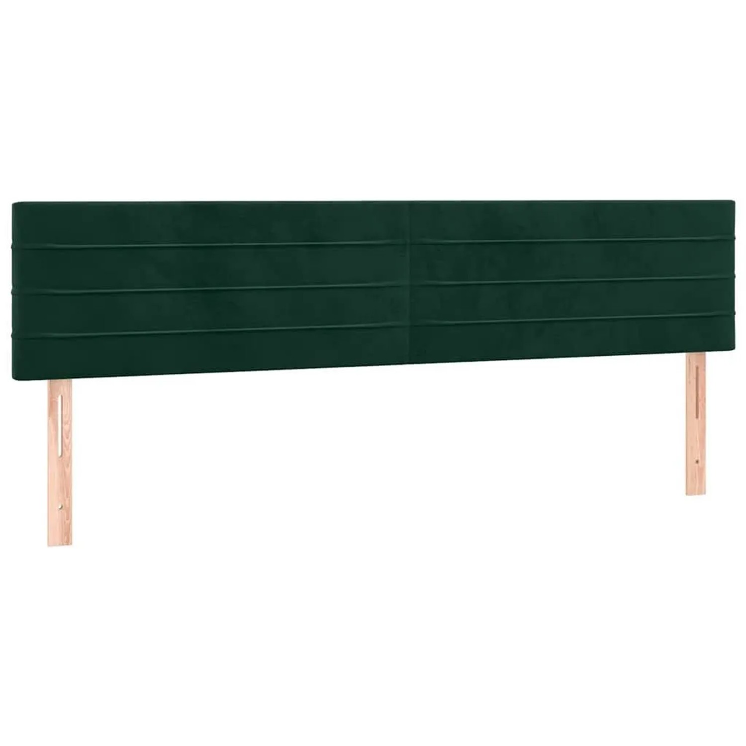 vidaXL Kopfteile 2 Stk Dunkelgrün 90x5x78/88 cm Samt 346183