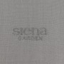 Detailaufnahme: Grauer Siena Garden Hängesessel Yobaya Easy Grey, Stoffstruktur mit Logo.