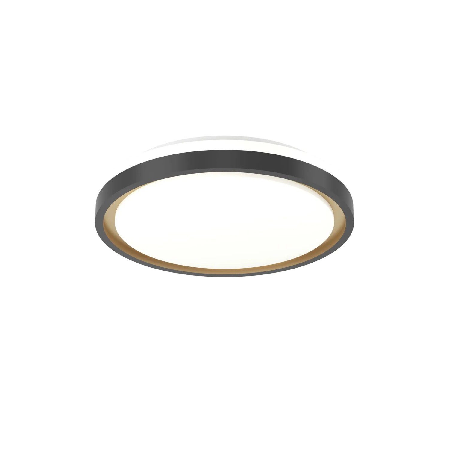 Eglo LED-Deckenleuchte Maleramara Schwarz-Gold RGB/CCT Ø 35,7 cm