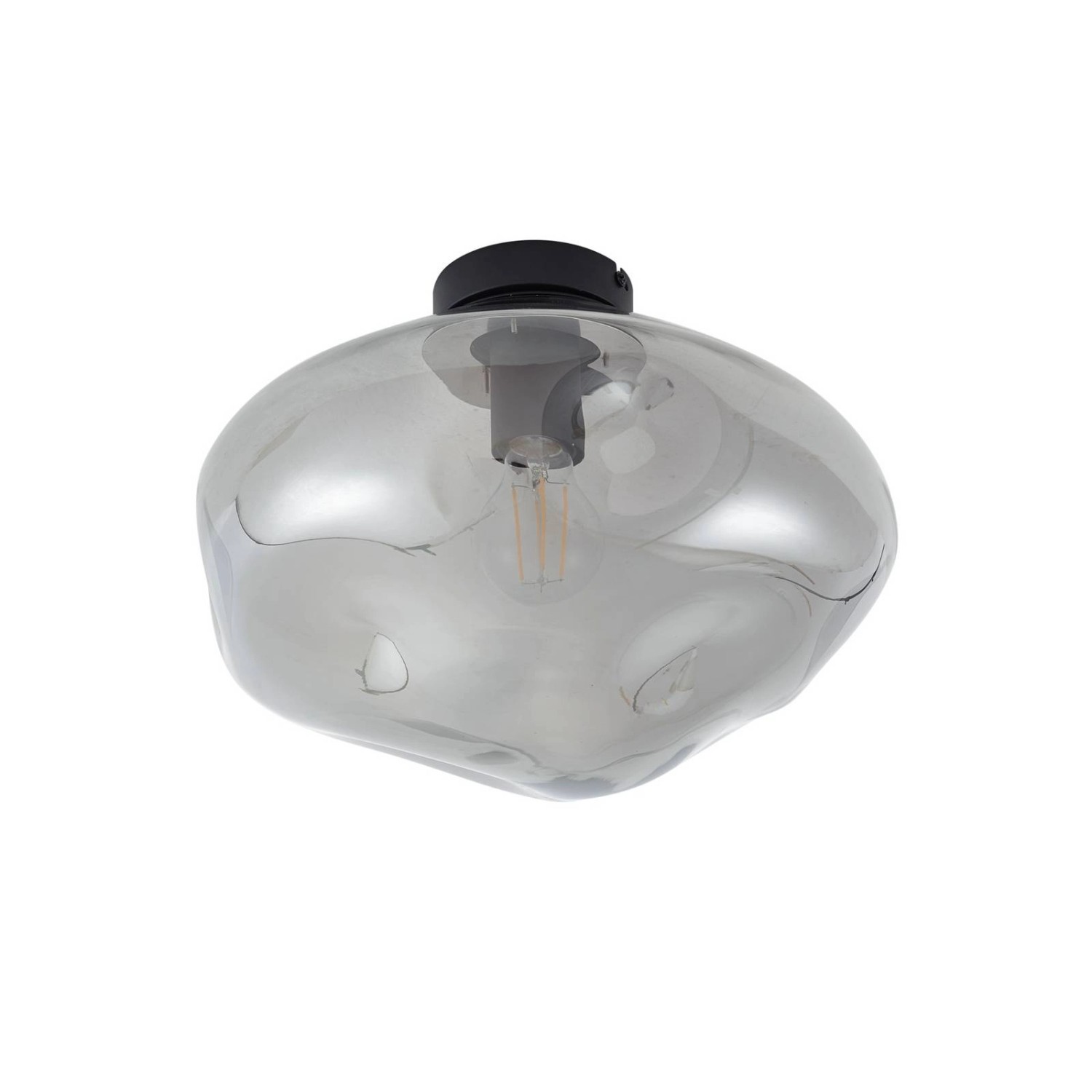 Lindby Deckenlampe Lelia 10035736 Design Modern in Alu aus Metall 1-flammig E27 Wohnzimmerleuchte