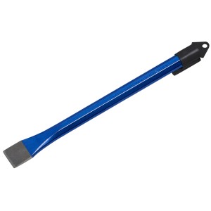 LUX Maurermeißel flach, 300 mm, blau, aus Chrom-Vanadium-Stahl für Mauerarbeiten.