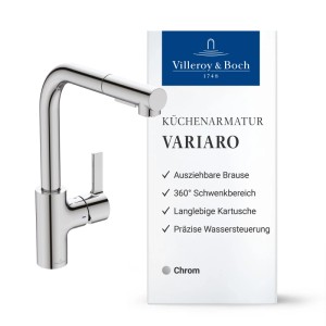 Villeroy & Boch Variaro Küchenarmatur L Form Hochdruck