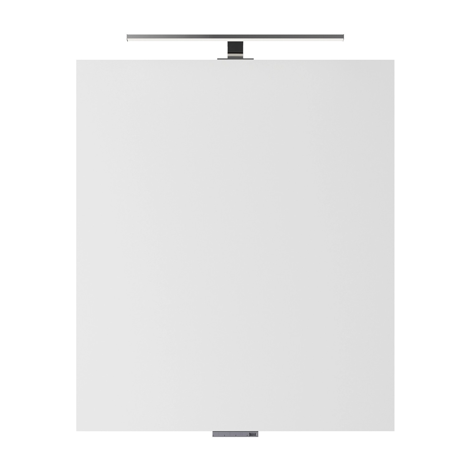 Pelipal Spiegelschrank aus dem Badmöbel-Set Serie 4035 mit LED-Leuchte und USB-Anschluss.