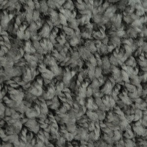 Detailaufnahme: Grauer Shaggy Teppich Barcelona mit weichem Flor. Wohnteppich nach Maß.