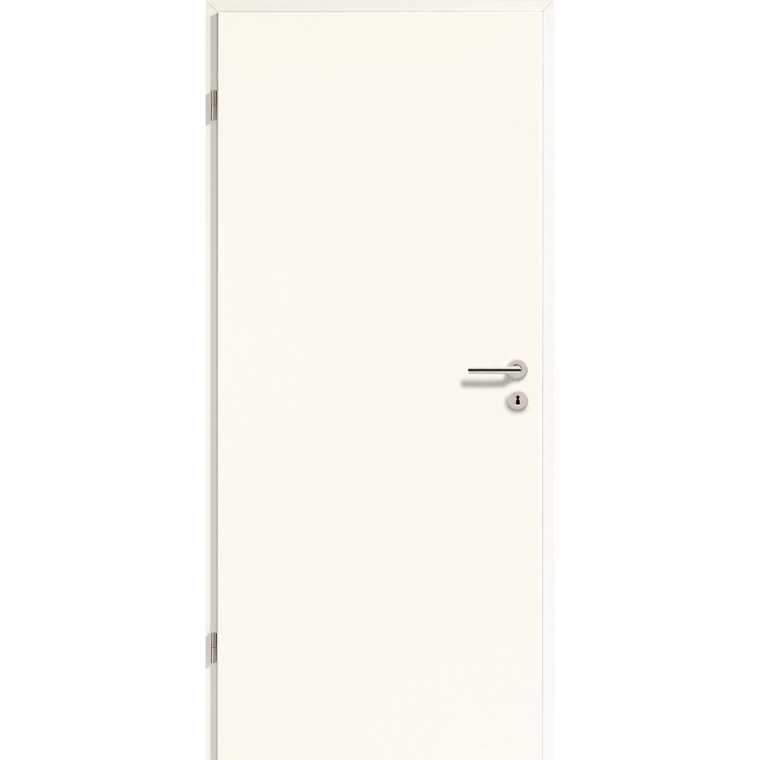 GetaDoor Zimmertür Lackiert Siraweiß 198,5 cm x 73,5 cm Anschlag L