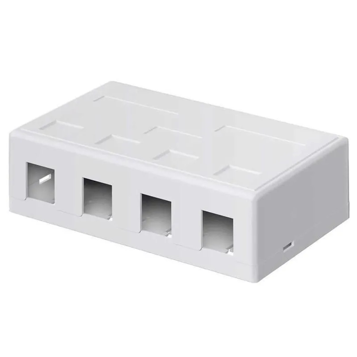 Goobay Keystone Leergehäuse 4-Port Snap-In Montage