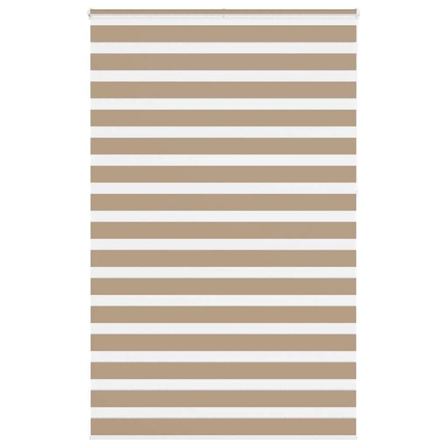 vidaXL Doppelrollo Sandbraun 140x230 cm Stoffbreite 135,9 cm Polyester 4014607